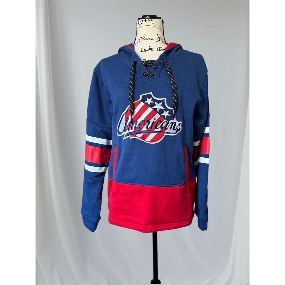 Rare Reebok Face Off Collections USA Americans Hockey Jersey Heavyweight Men's S
